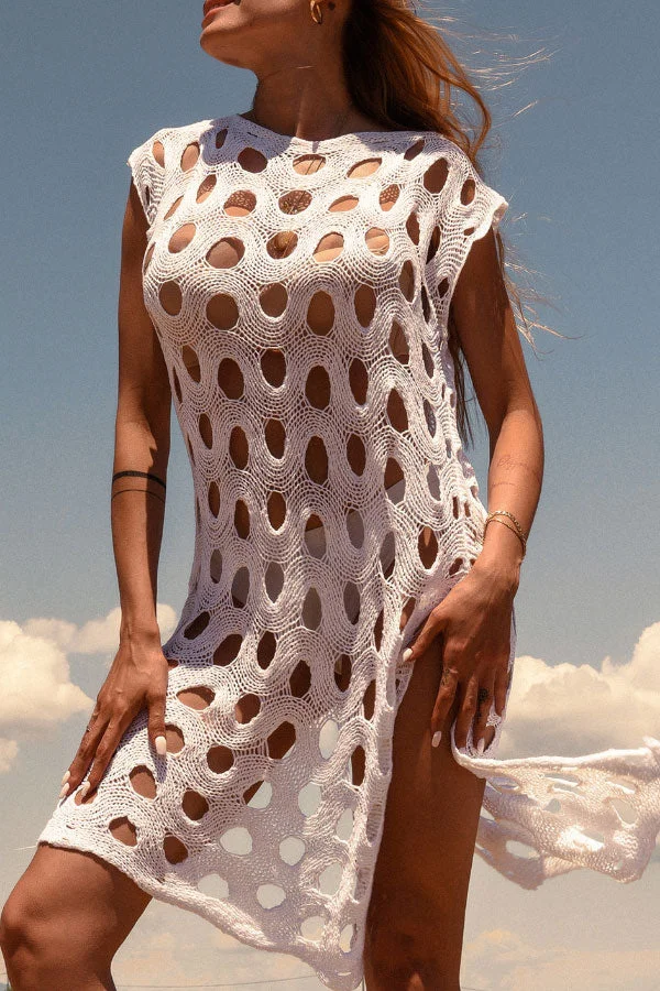 Beach Holiday Hollow Slit Dress