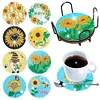 8pcs Diamond Painting Drink Coasters Cup Coasters for Adults Kids
