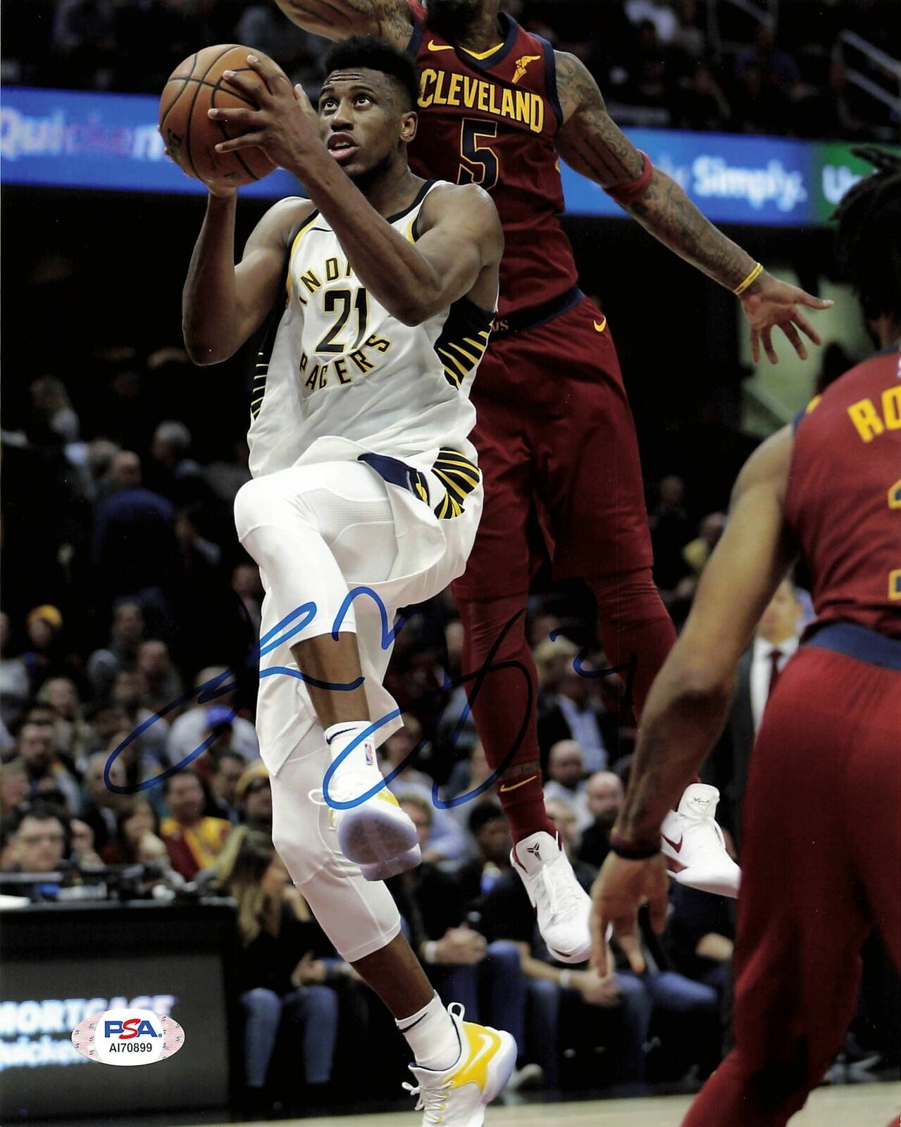 Thaddeus Young signed 8x10 Photo Poster painting PSA/DNA Indiana Pacers Autographed