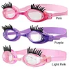 Eyelash Goggles with Lashes Funny Goggles Anti-Fog No Leak Swimming Glasses for Adult Ladies and Women for Outdoor Pool Swimming Play