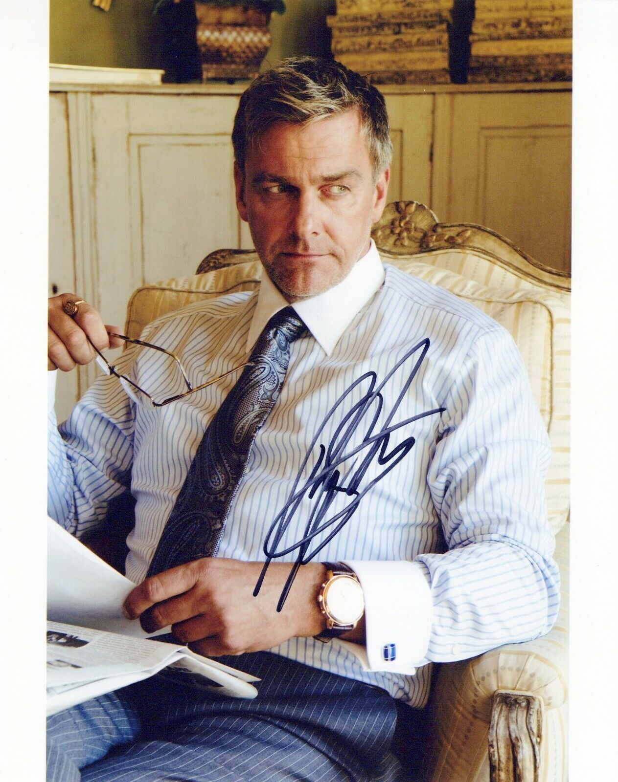 Ray Stevenson head shot autographed Photo Poster painting signed 8x10 #4