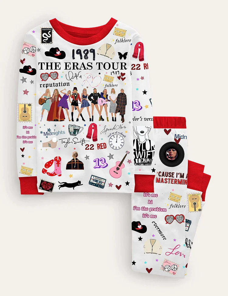Kid's TS The Eras Tour Pajama Set