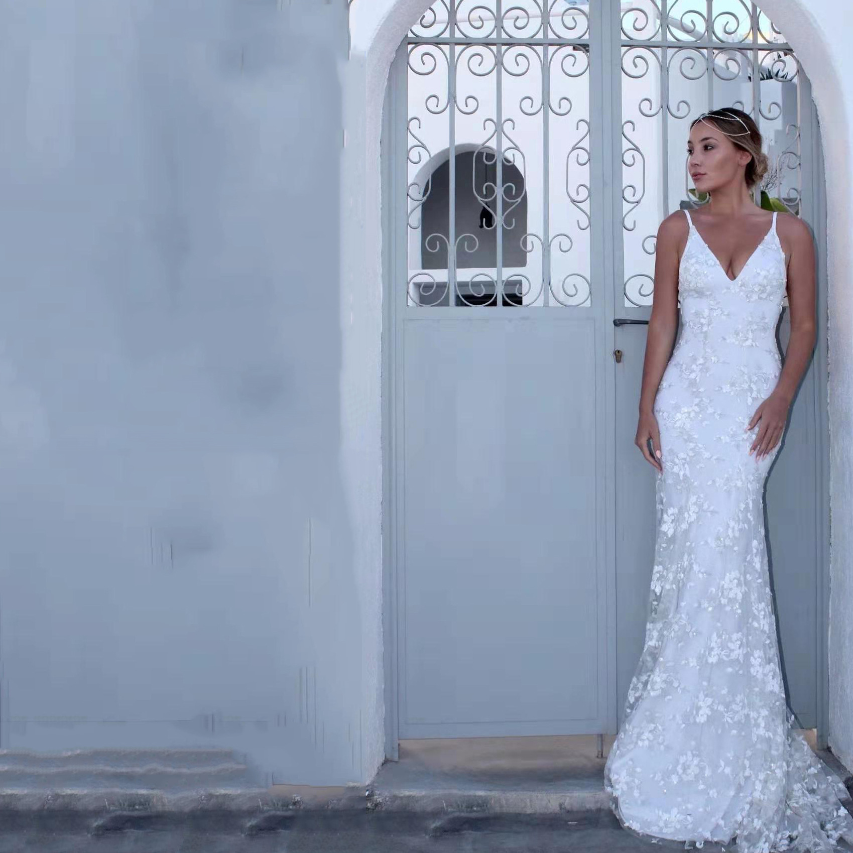 MidiSono - Zip Back Sleeveless Crochet Lace Maxi Dress