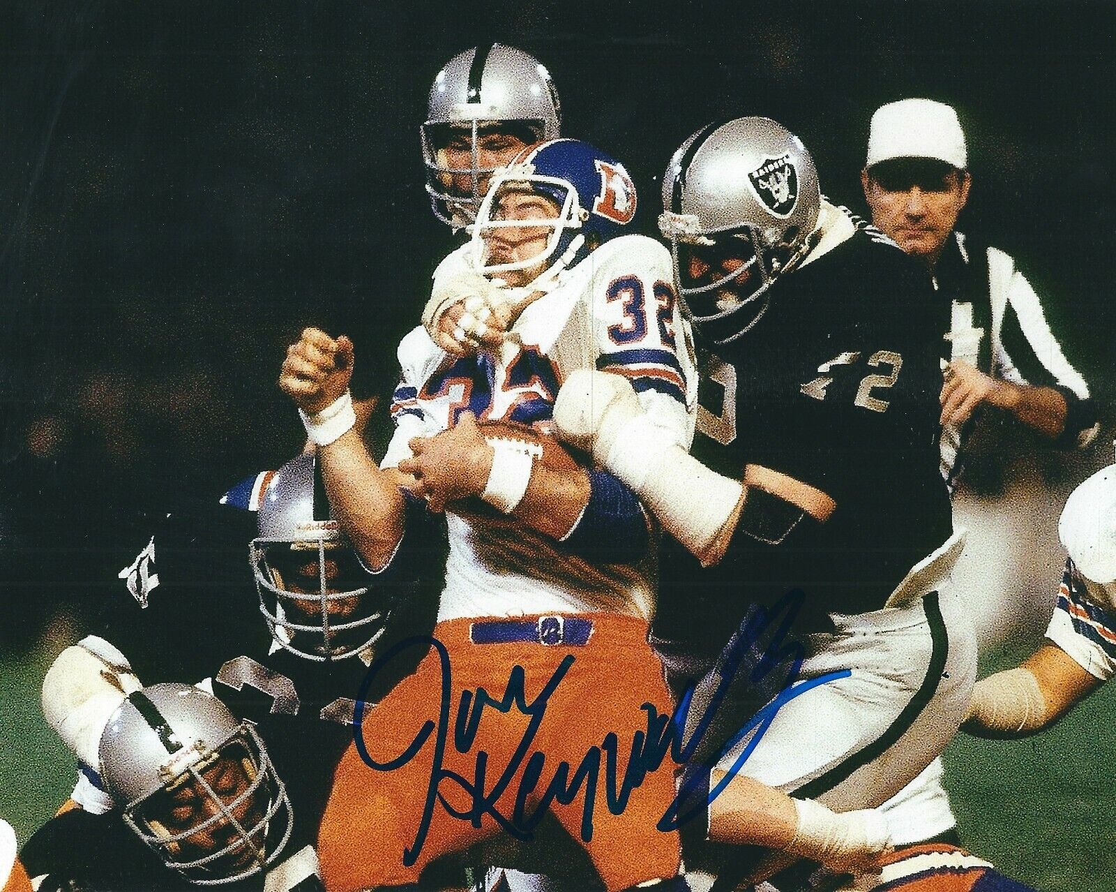 Signed 8x10 JON KEYWOTH Denver Broncos Autographed Photo Poster painting - w/COA