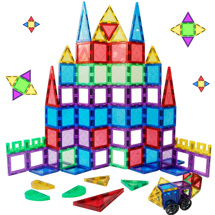 Creative DIY Plastic Magnetic Construction Toys