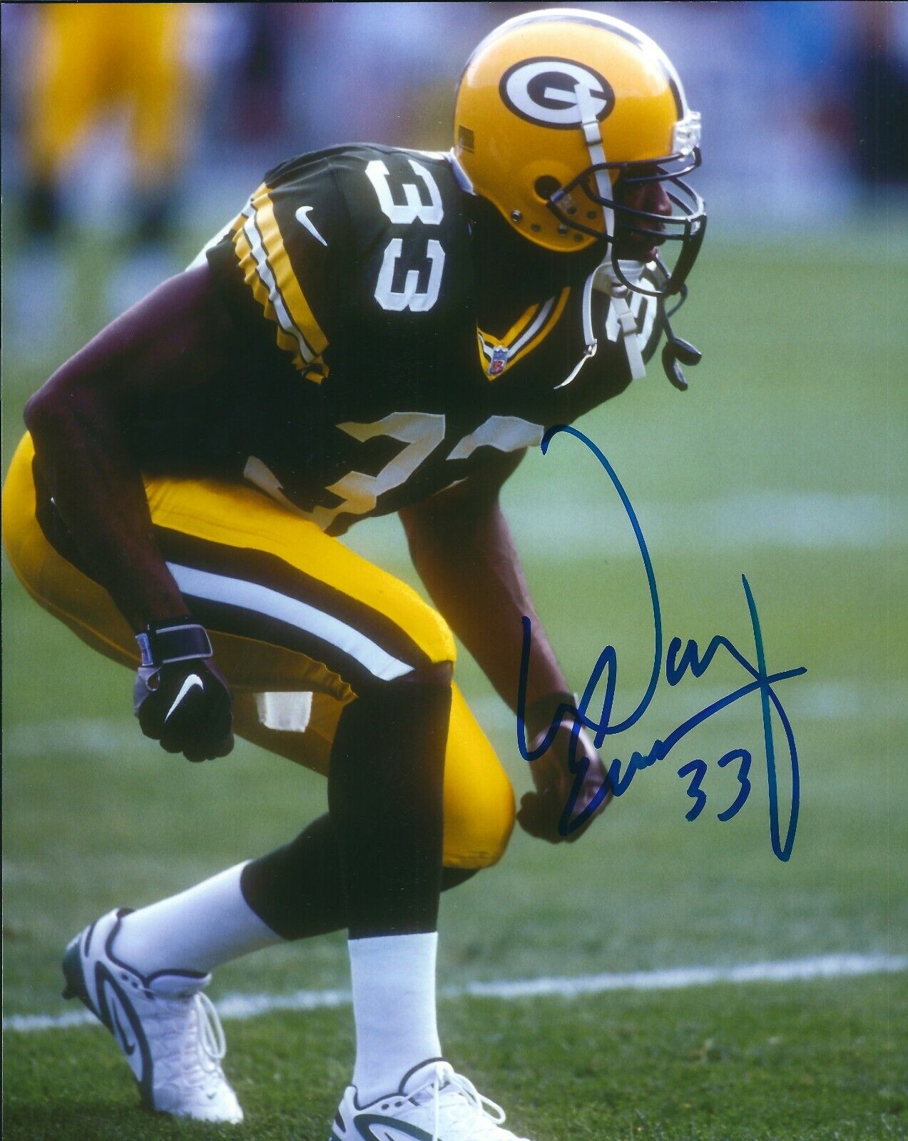 Autographed DOUG EVANS Green Bay Packers 8x10 Photo Poster painting w/COA