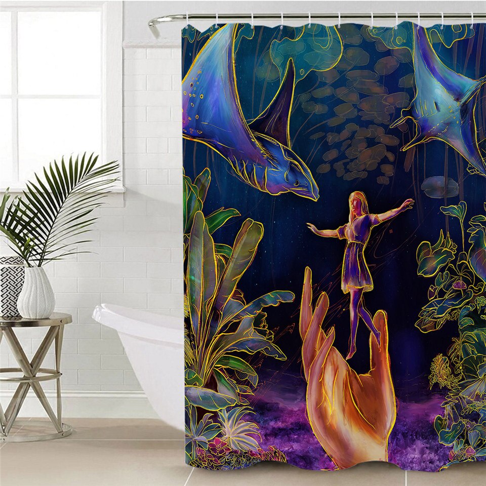 

Escapism - Print Shower Curtain, 180*200cm, 501 Original