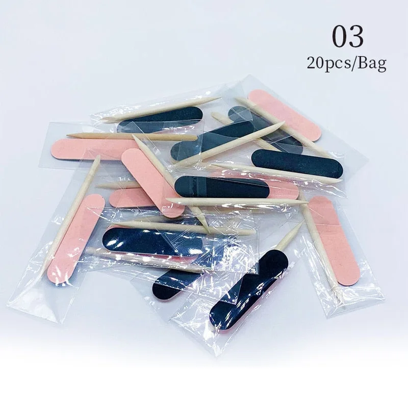 50/100pcs Mini Double Sided Nail File Sandpaper Disposable Nail Equipment Accessories Buffer Files Manicure Nail Art Tools-Nail Inspo