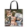 Cats Family - 11CT DIY Stamped Cross Stitch Shopping Bag 40*40cm/15.75*15.75in