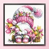 (US Only)Gnome Design DIY Bead Embroidery Kit 39x39cm 9CT Cross Stitch Kit for Home Decor