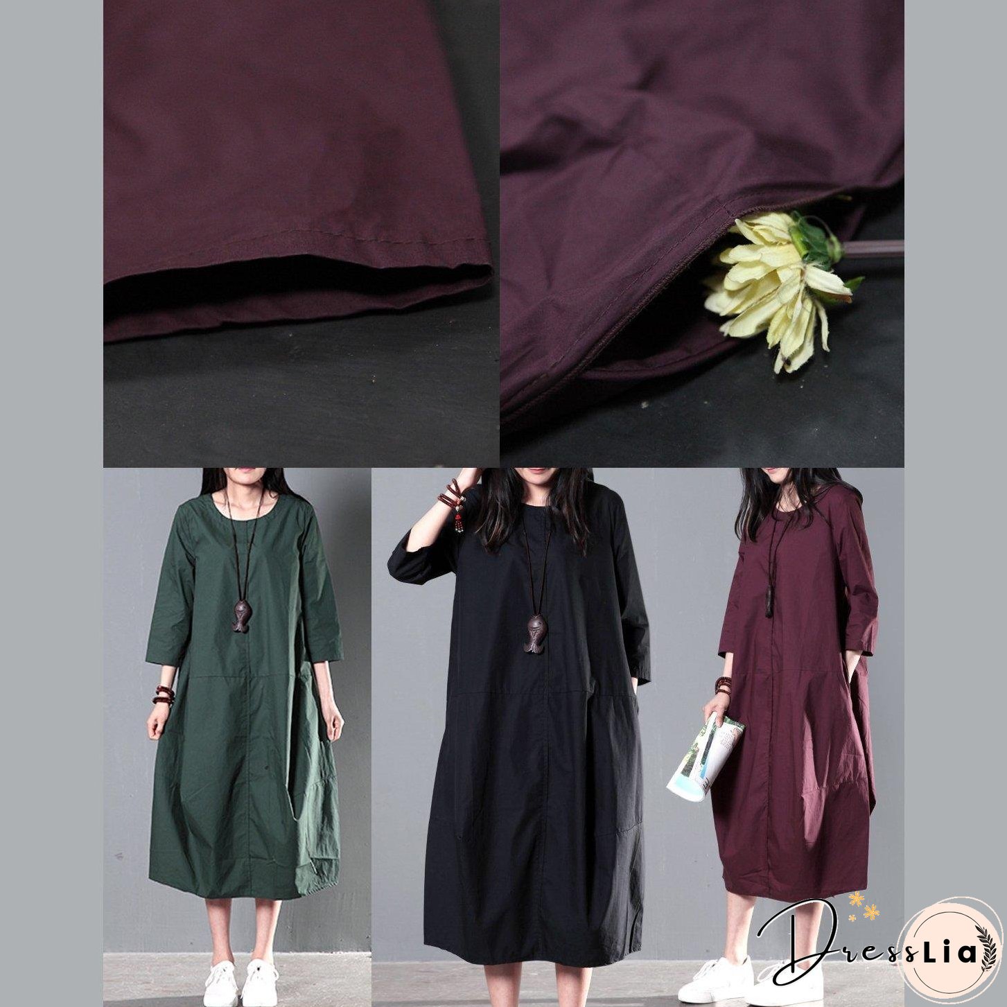 Green plus size cotton sundress summer maxi dresses causal traveling dresses