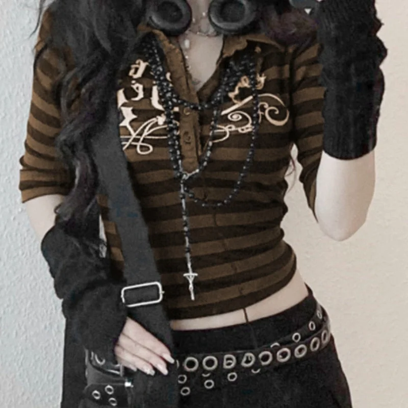 Xingqing Rhinestone Crop Tops Graphic Print Y2K Grunge Clothes Aesthetic Fairycore Retro Tee Vintage Harajuku Cute Tshirts