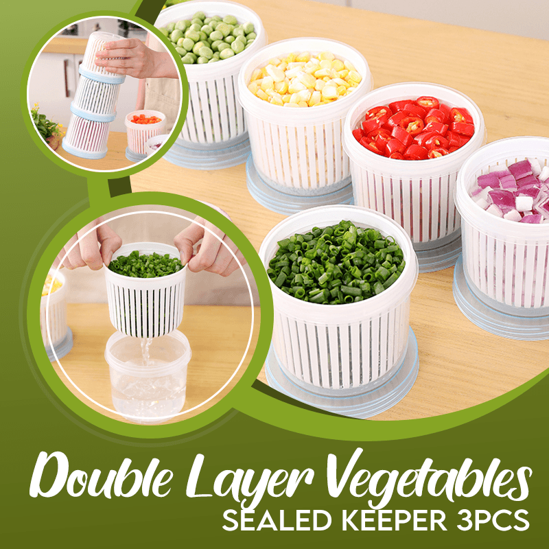 Double Layer Vegetables Sealed Keeper 