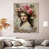 >SALE<Lady Printed Cross Stitch Kit 40x50cm DIY 11CT Thread Art Needlework Home Decor