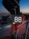 Bicycle Rear Number Light Sign Type-C Rechargeable Bicycle LED Taillights 3 Modes Road Bike Illuminated Tailplates Night Riding Safety Warning Lights