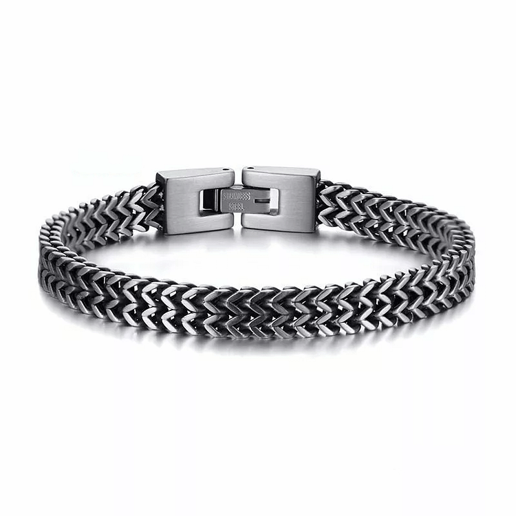 Coutureaura Stainless Steel Wheat Bracelet