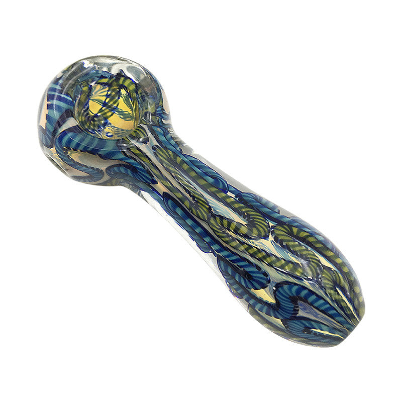 Snake Inside Striped Fumed Spoon for Wholesale