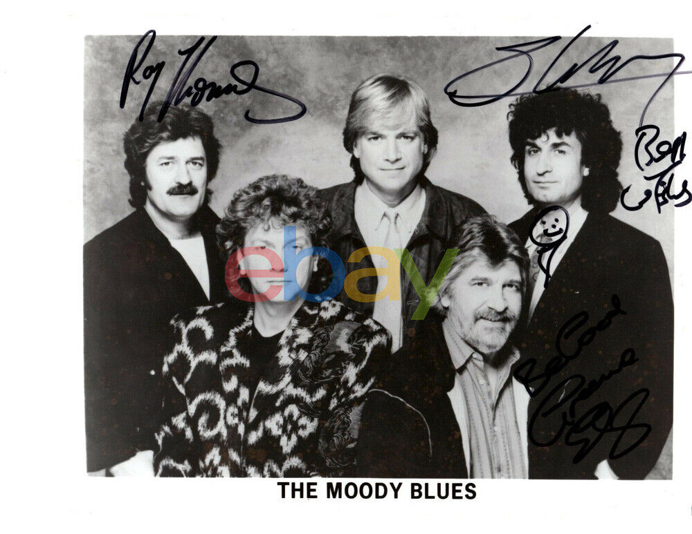 Moody Blues Signed 8x10 Autographed Photo Poster painting reprint