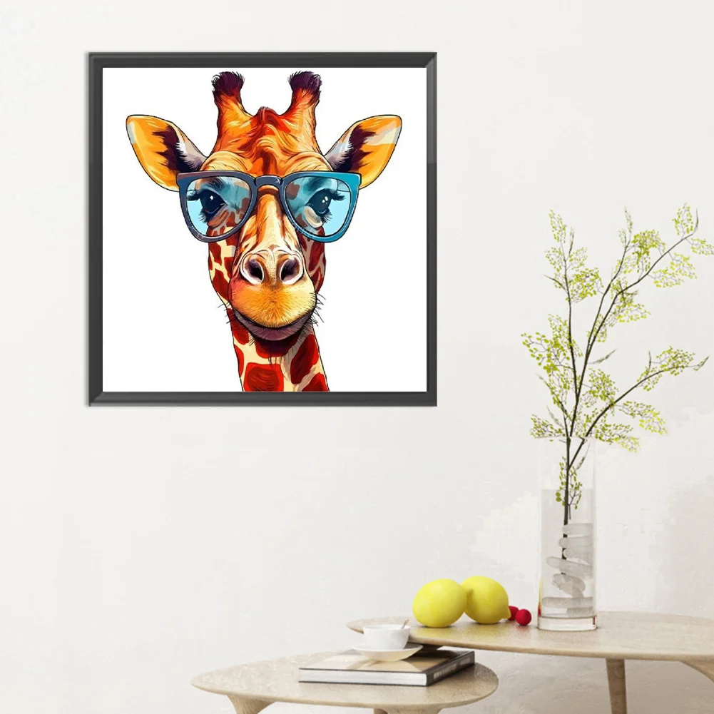 Diamond Painting - Full Round Drill - Giraffe(Canvas|30*30cm)