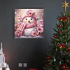 (40*40cm)Snowman - Round Partial AB Drill Diamond Painting