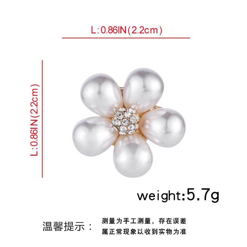 Elegant Glam Pin Heart Shape Flower Bow Knot Alloy Plating Artificial Pearls Women’s Brooches