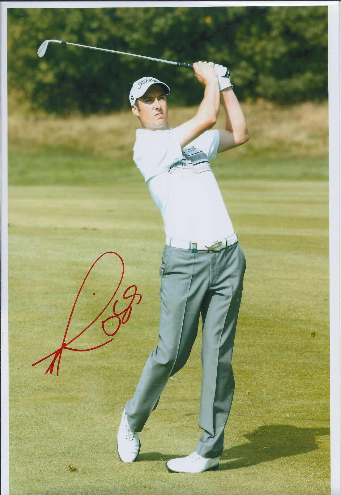 Ross FISHER SIGNED 12x8 Photo Poster painting AFTAL COA Autograph 2007 KLM Open Golf Champion