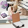 Blaue Blumen Holz-DIY 5D Diamantmalerei Notizbox 640 Notizbl&ouml;cke B&uuml;ro Startseite