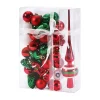 34PCS Colorful Christmas Tree Hanging Decors Set