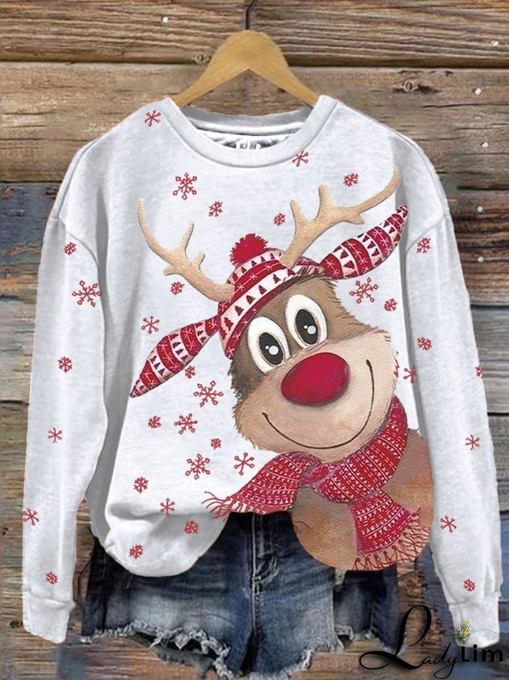 Women's Christmas Elks Sweatshirt