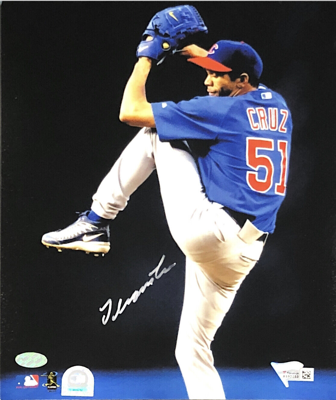 JUAN CRUZ HAND SIGNED AUTOGRAPHED 8X10 BASEBALL Photo Poster painting WITH FANATICS COA 1