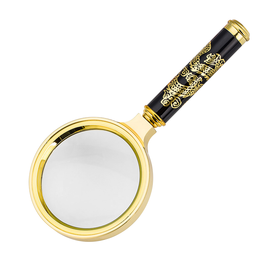 

Detachable Dragon Handle Magnifying Glass Handheld Optical Lens Magnifier, 60mm, 501 Original