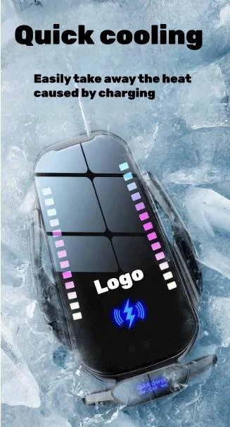 Super fast charging automatic induction colorful car mobile phone holder