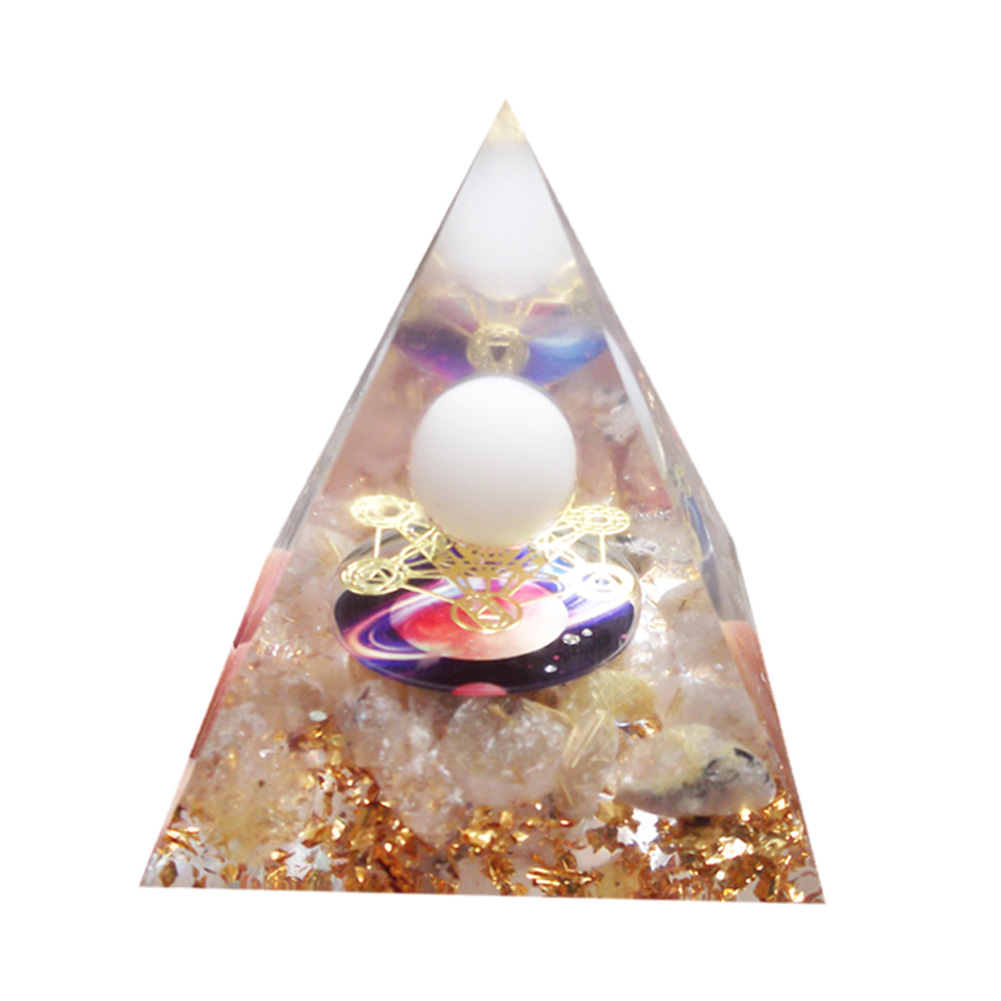 

5cm Natural Orgonite Pyramid Chakra, 501 Original