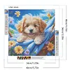 Chien - perceuse ronde peinture diamant - 40*40cm
