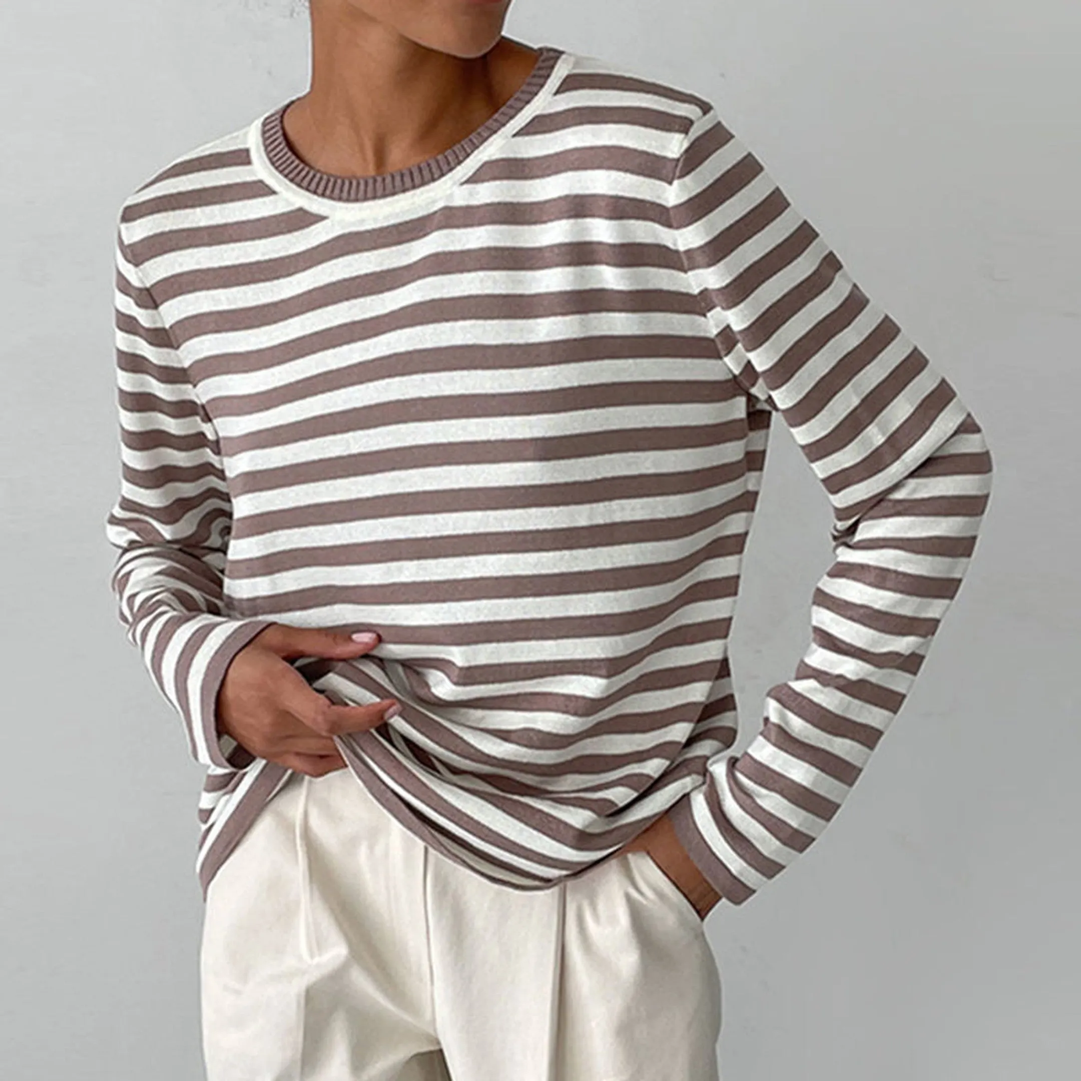 Women's Organic Cotton Striped Shirt &ndash; Soft Everyday Top