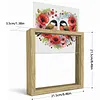 Diamond Painting Special Shaped Drill Flowers and Birds With Frame(8.46x8.46inch)