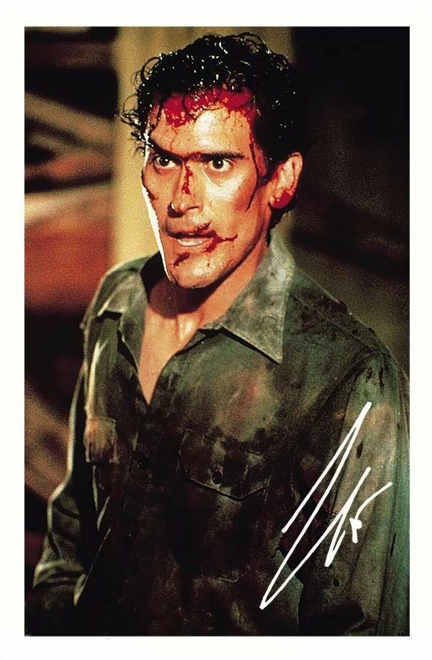 BRUCE CAMPBELL - EVIL DEAD AUTOGRAPH SIGNED Photo Poster painting POSTER