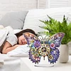 (US Local)2D DIY Butterfly Irregular Shaped Drilling Diamond Painting Clock Art Craft