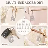 DIY 26 A-Z Letter Pearl Painting Keychain Charm Kits, Custom Alphabet Initial DIY Name Bag Key Ring Gift