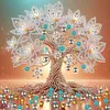 Arbre de vie-peinture sp&eacute;ciale partielle au diamant-30*30cm