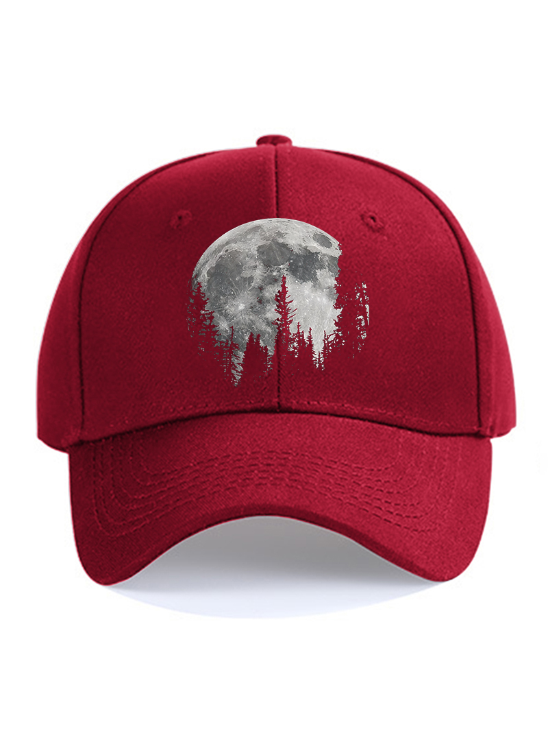 Forest Night Printed Baseball Cap
