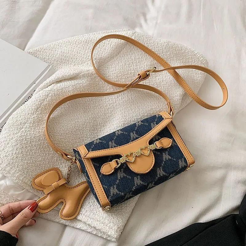 էѧӧܧ Luxury PU Leather Flap Shoulder Crossbody Bags For Women 2021 Letter Decoration Women's Designer Small Handbag