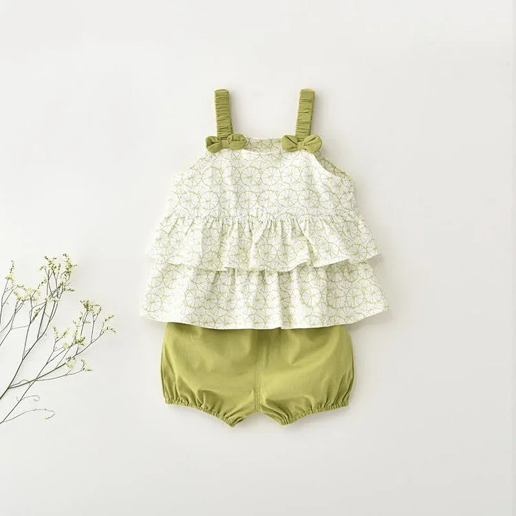 Baby Bow Camisole and Shorts Set