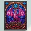 uk.everydayedeals (Limited Stock)Cross Stitch - 14ct Stamped - Peinture en verre-pt&eacute;rosaure (40*55cm)
