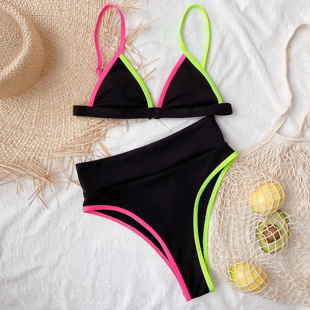 ZTVitality Push Up High Waist Bikinis 2020 Hot Sale Women Bikini Straps Padded Sexy Swimsuit Female Swimwear Brazilian Biquini