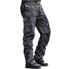 Men's Outdoor Vintage Washed Cotton Washed Multi-pocket Tactical Pants by Inlyline