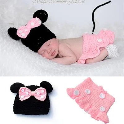 Crothet Newborn Photography Props Knitted Photography Accessories Baby Boys Girls Costume Newborn Photographie 42 Model Optional