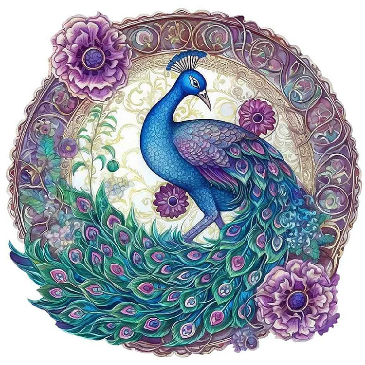 Full Round Diamond Painting - Peacock 35*35CM
