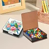 Bird Leather Diamond Art Note Box with 160 Sheets of Paper for Beginners