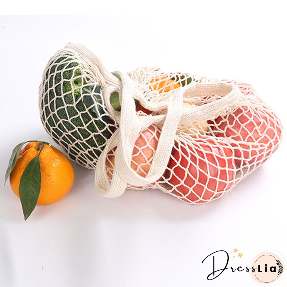 Eco Friendly Organic Fruit and Vegetable Mesh Net Grocery Tote Bag